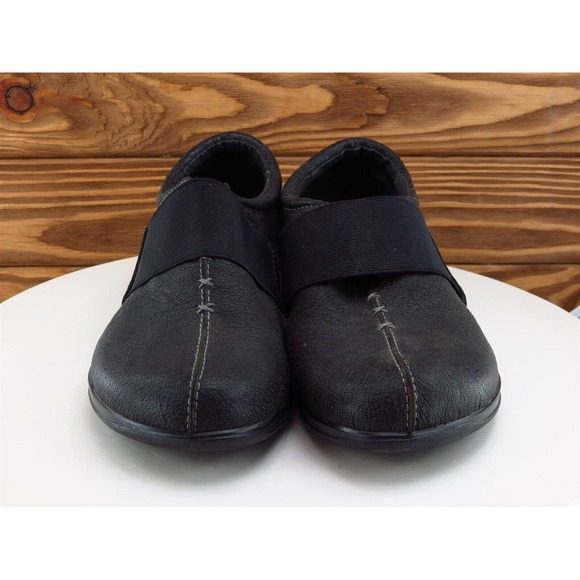 SoftWalk Size 8.5 Clog Black Leather Extra Wide (E+) Slip On Women - Picture 3 of 12